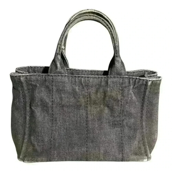 Prada Canapa Denim Tote w/Strap and Authenticity Card - Picture 3 of 15